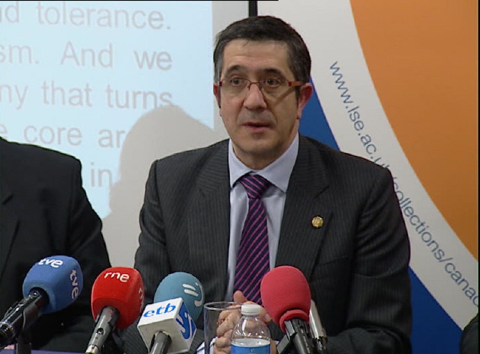 Reacción de Patxi López al conocer que ETA planeaba su asesinato