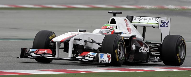 El mexicano Sergio 'Checo' Pérez, el más rápido en el Circuito de Cataluña