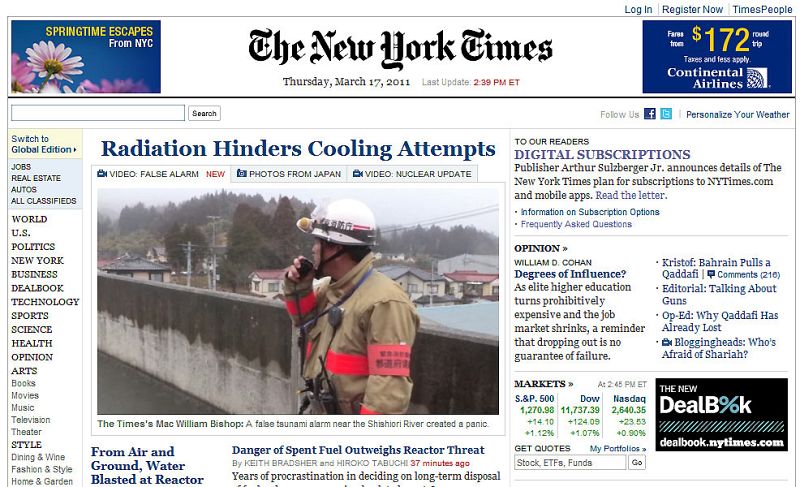 'The New York Times' cobrará por acceder a sus contenidos digitales