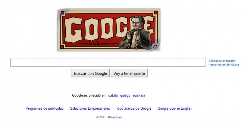 Google se rinde a los trucos del gran Houdini