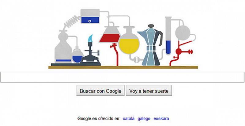 El 'doodle' más químico de Google homenajea a Robert Bunsen