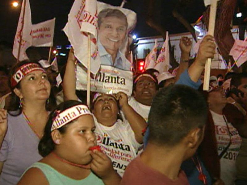 Humala y Keiko Fujimori, a la segunda vuelta en Perú