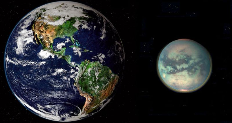 La atmósfera de la Tierra y Titán comparten origen