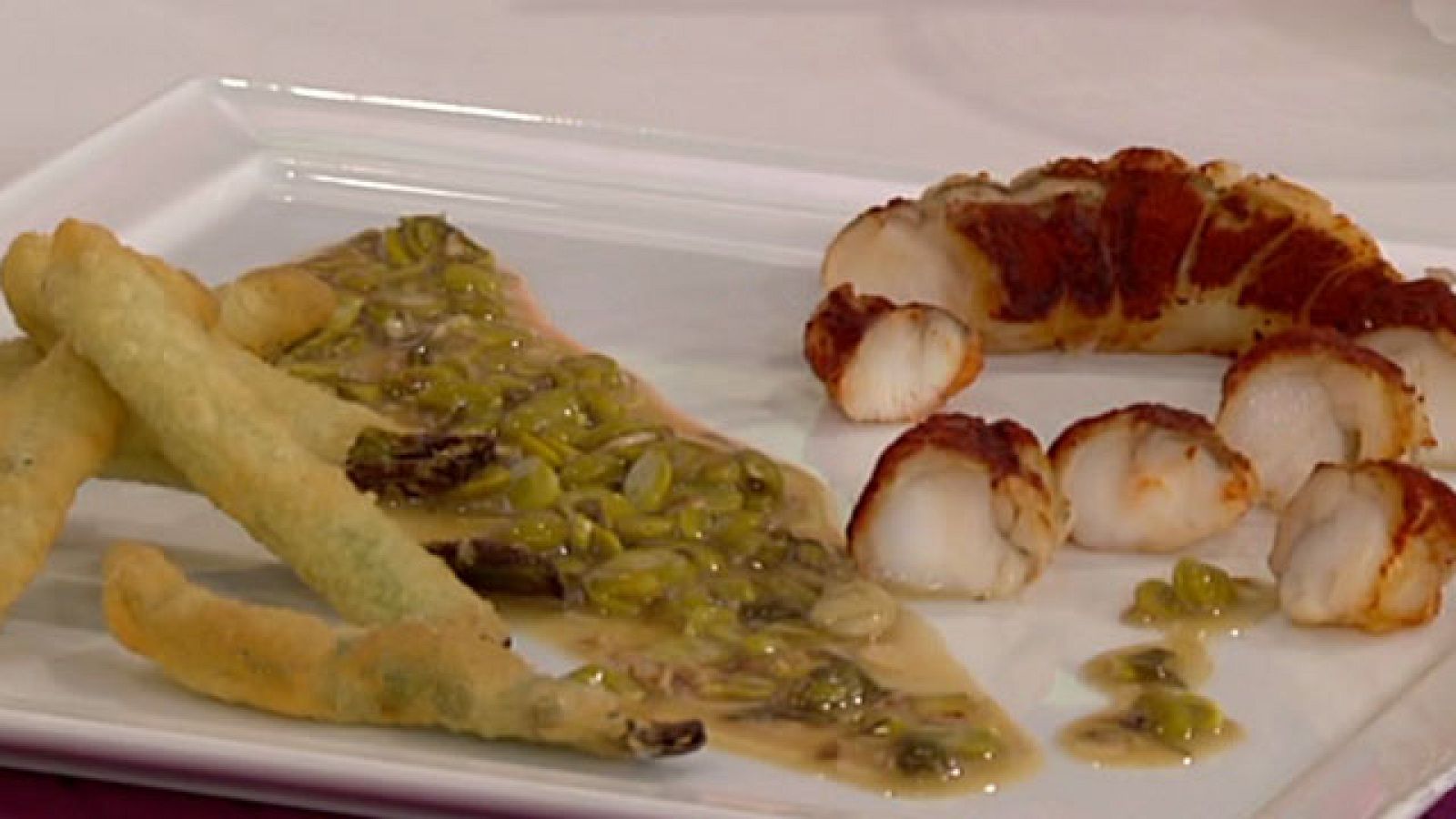 Saber cocinar - Colas de rape alangostado con salsa de limón (13/04/11)