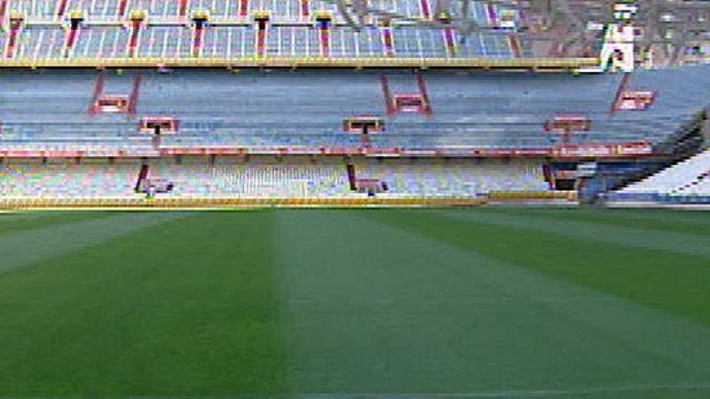 El césped de Mestalla estará corto y húmedo para la final
