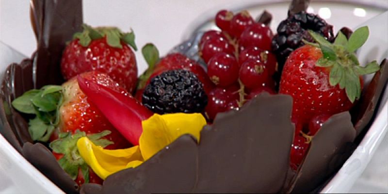 Postre nupcial - Cestas de chocolate (28/04/11)