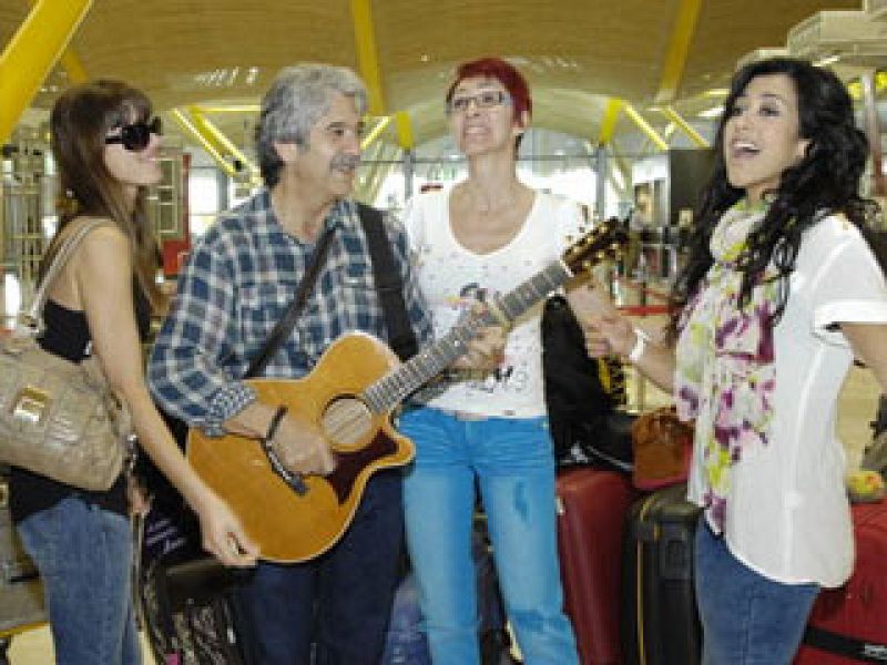 Lucía Pérez, camino de Düsseldorf: "estoy de lo más tranquila y con ganas de llegar a Alemania"