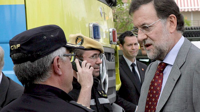 Rajoy promete trabajo público conjunto y valora el comportamiento ciudadano en el terremoto en Lorca