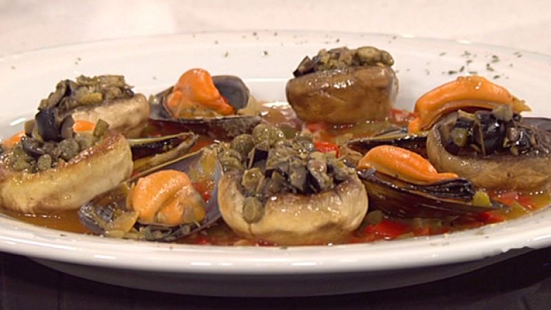 Mejillones con champiñones rellenos (20/05/11)