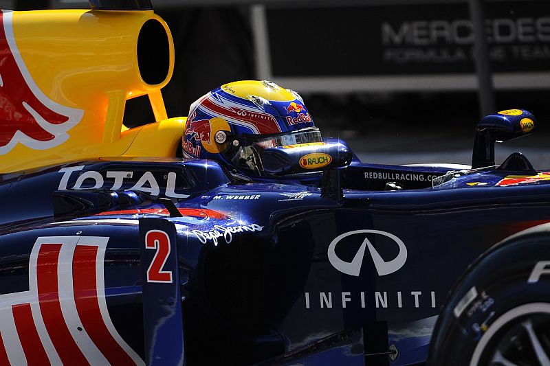 Webber y Red Bull dominan la primera jornada de Montmeló y Alonso es quinto