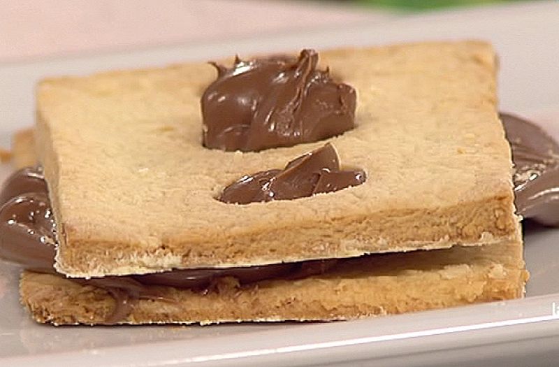 Galletas rellenas de chocolate