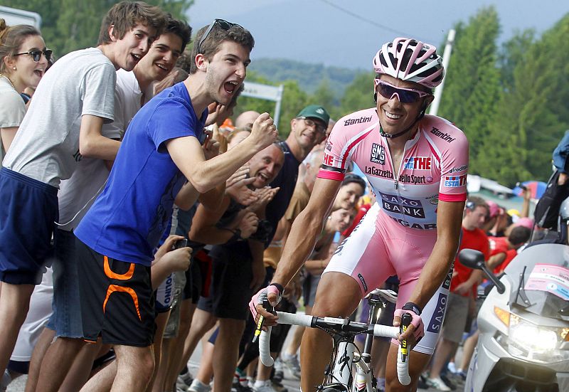 Contador gana la cronoescalada en homenaje a Xavi Tondo