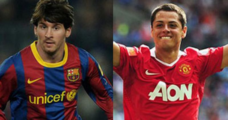 Leo Messi y Javier 'Chicharito', el maestro y el alumno aventajado