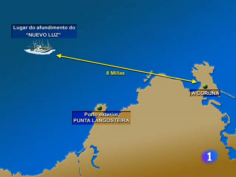 Fallecen dos marineros tras hundirse un pesquero cerca de A Coruña