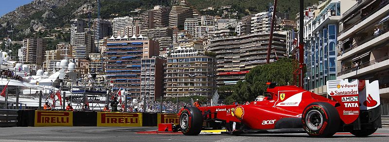 Alonso hace el mejor tiempo en los terceros libres de Mónaco