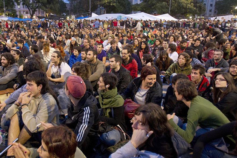 Los indignados de Barcelona desmontarán esta semana la acampada de la Plaza de Catalunya