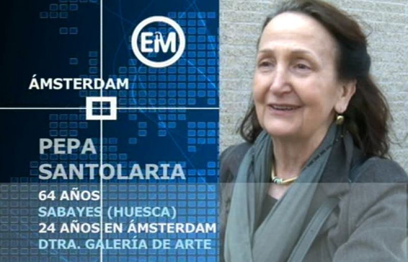 Pepa Santolaria: "Ámsterdam es otro mundo, me encanta vivir aquí"