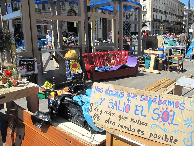 Los rescoldos del Movimiento 15M en Sol