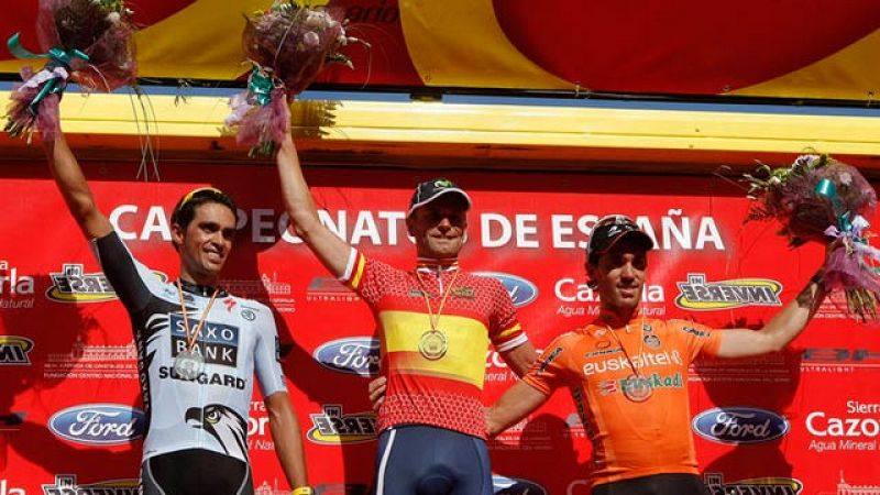 Rojas, campeón nacional ante un Contador que está en forma para el Tour