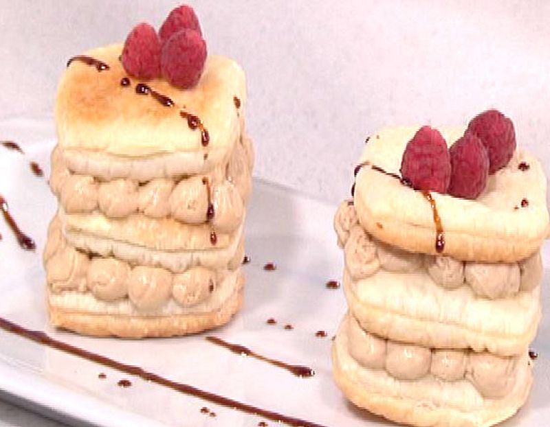 Milhojas con crema de café (28/06/2011)