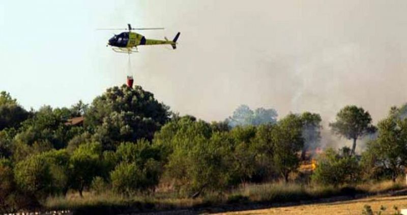 Más de 500 hectáreas arden en los dos incendios al norte de la isla de Mallorca