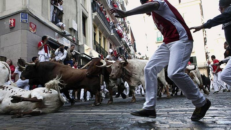 Limpio y tranquilo último encierro de San Fermín 2011, de Núñez del Cuvillo