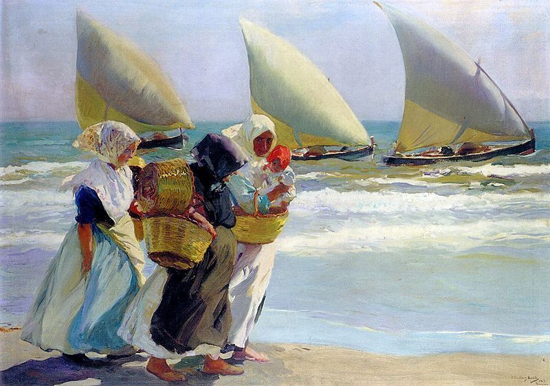 'Las tres velas' de Sorolla, a subasta después de 104 años alejado del público