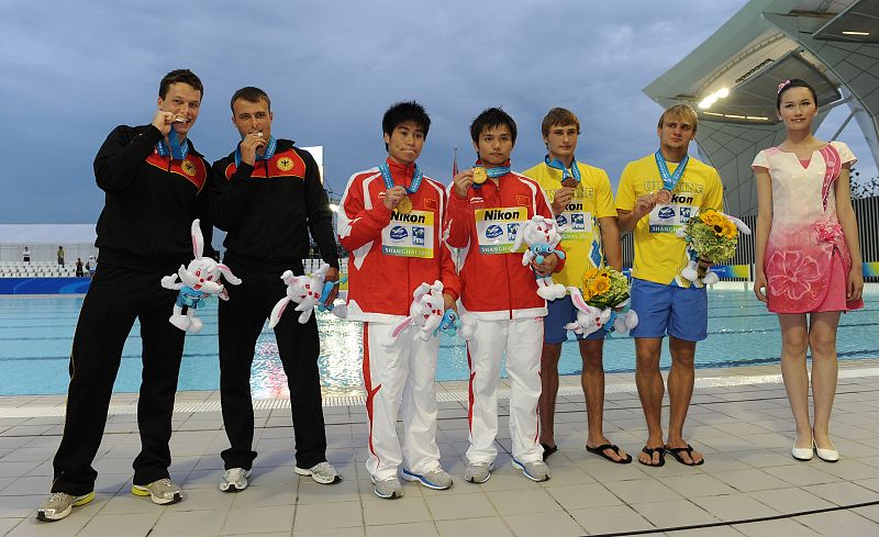El saltador chino Huo Liang conquista su tercer oro consecutivo