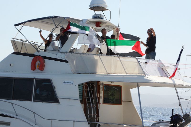 Un barco francés de la flotilla consigue zarpar desde Grecia hacia Gaza