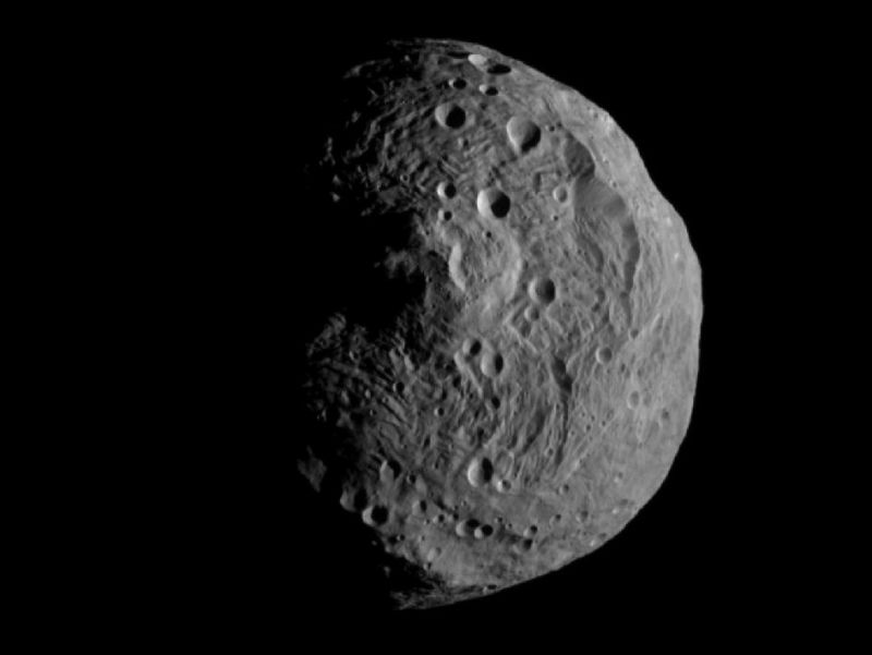 Las cicatrices del asteroide Vesta