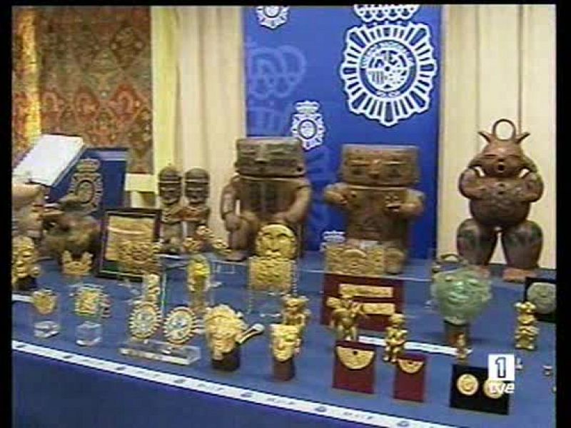 La Policía recupera 700 piezas arqueológicas precolombinas expoliadas en Iberoamérica