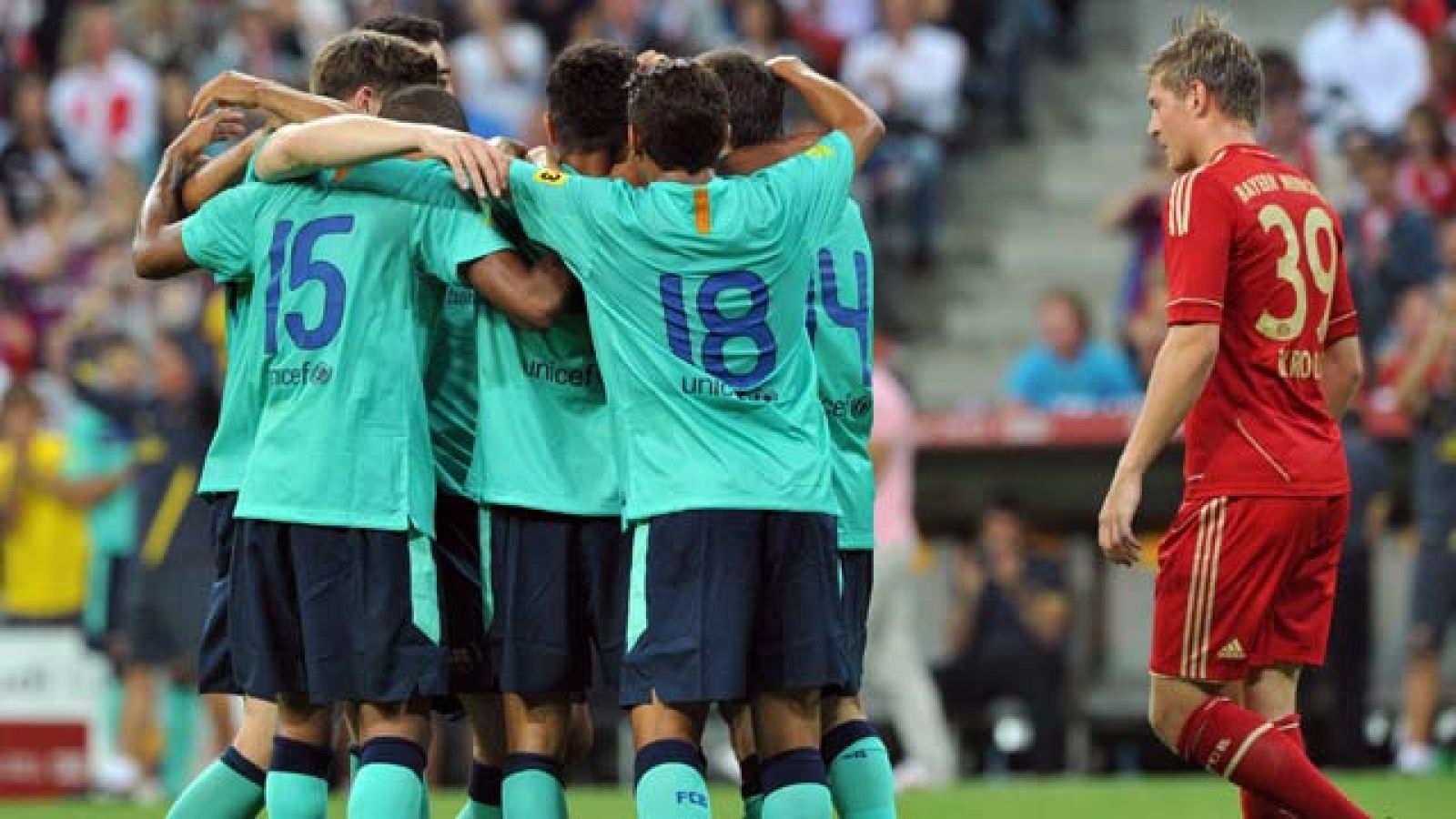 El Barcelona se ha alzado con la Audi Cup al imponerse con claridad al Bayern de Múnich (2-0) gracias a dos genialidades de Thiago, el jugador más destacado del equipo azulgrana en esta pretemporada.