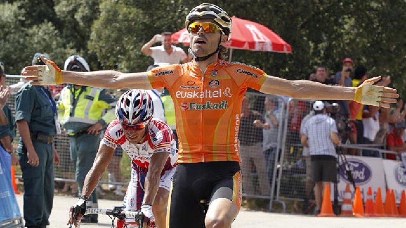 Samuel Sánchez se adjudica la primera etapa de la Vuelta a Burgos en un esprint con 'Purito' Rodríguez