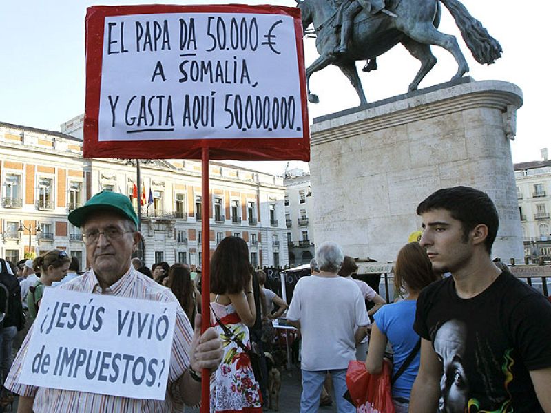 Los convocantes de la manifestación 'antipapa' piden una reunión con la Delegación de Gobierno