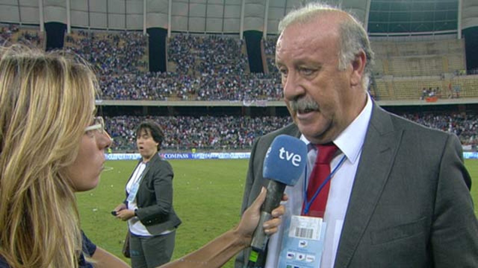El seleccionador nacional español, Vicente del Bosque, ha valorado positivamente la derrota de España ante Italia por 2-1. "Estoy contento con el segundo tiempo", ha asegurado el técnico salmantino.