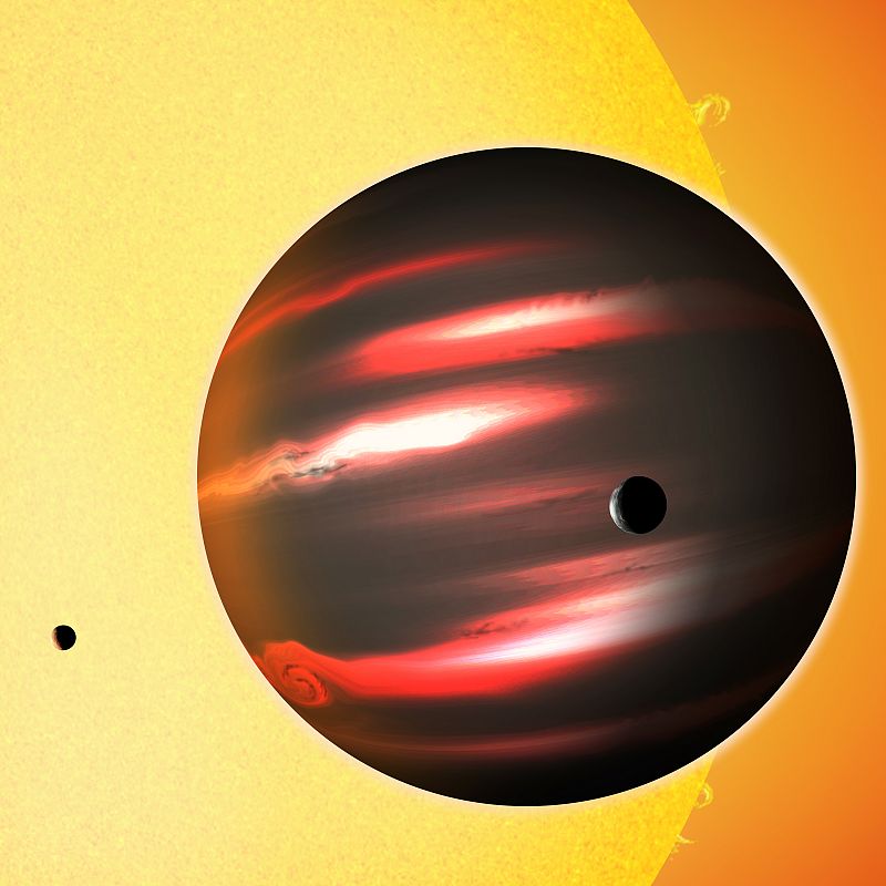 Descubren el exoplaneta más oscuro del Universo