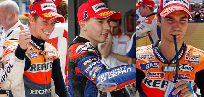 Stoner, Lorenzo, Pedrosa y su oligopolio de victorias en MotoGP