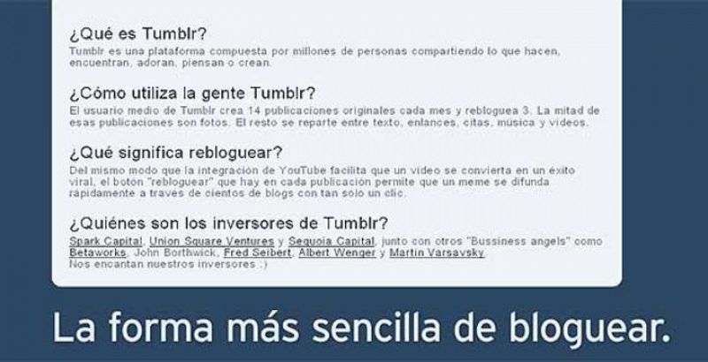 La red de 'microblogging' Tumblr, ahora también en español
