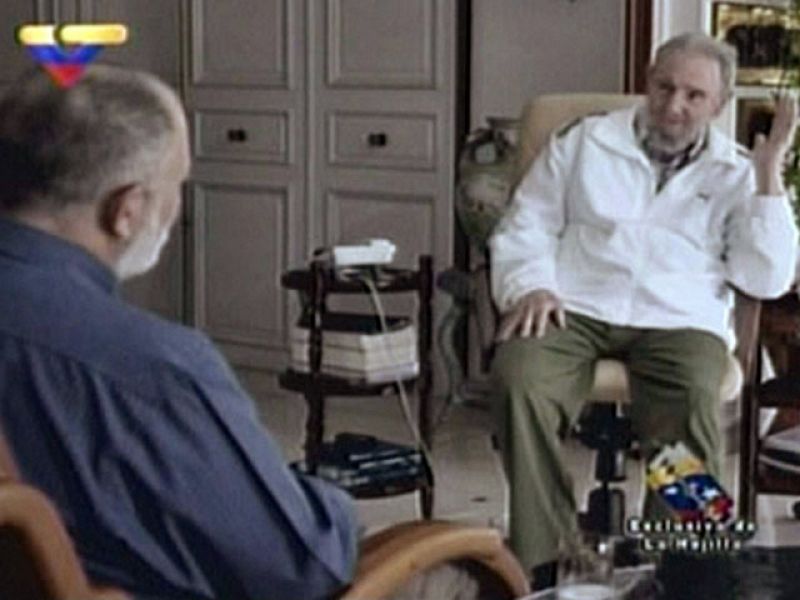 Fidel Castro reaparece en unas imágenes difundidas por la televisión estatal de Venezuela