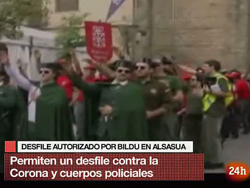 Bildu permite un desfile con burlas al rey y los cuerpos policiales en Alsasua (Navarra)