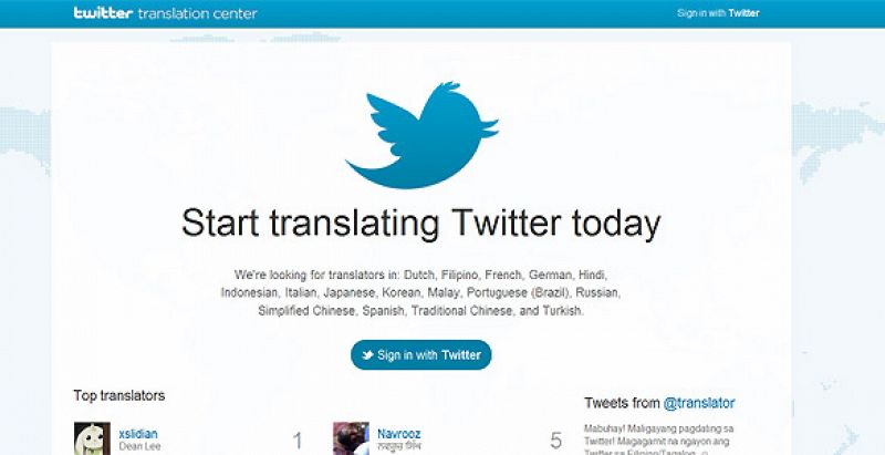 Casi 300.000 traductores voluntarios y cinco nuevos idiomas para Twitter