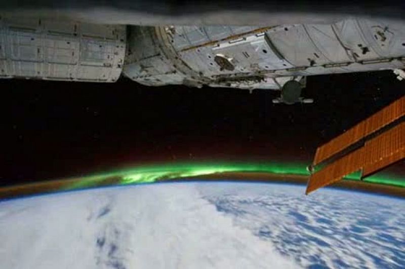 Los astronautas de la ISS captan imágenes espectaculares de la aurora austral