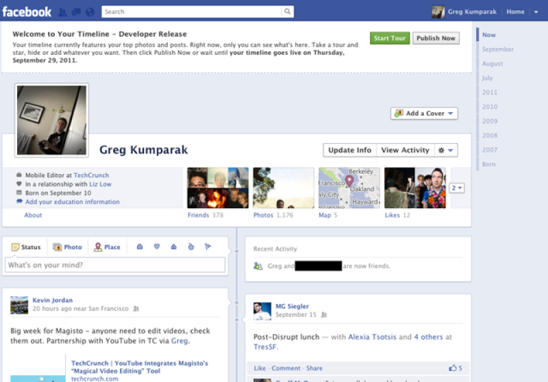 Cómo activar el nuevo 'Timeline' de Facebook