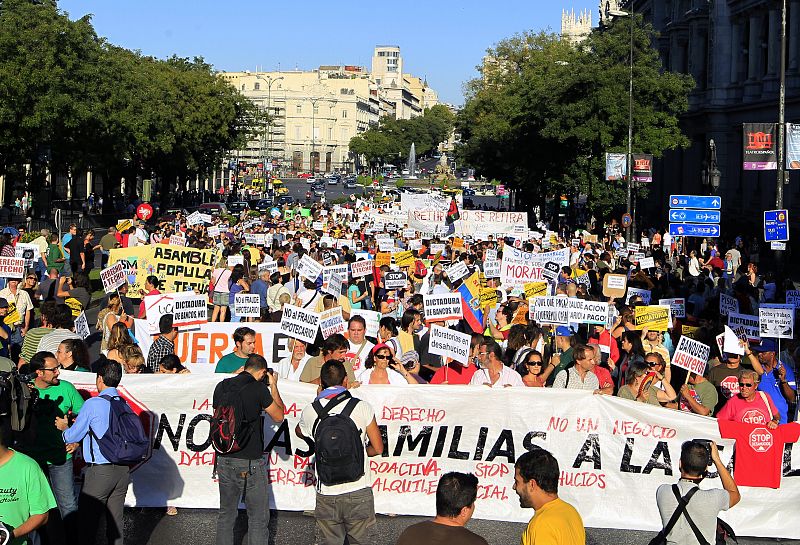 Manifestaciones en toda España para pedir un cambio en la Ley Hipotecaria