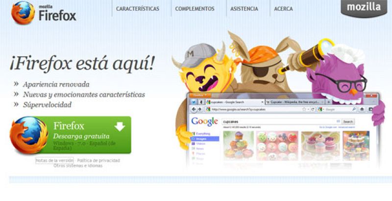 Firefox 7: más rápido y menos consumo de memoria para evitar fallos