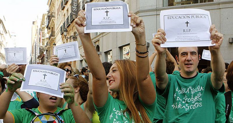 Dos días de huelga, una manifestación y varios encierros en los institutos madrileños esta semana