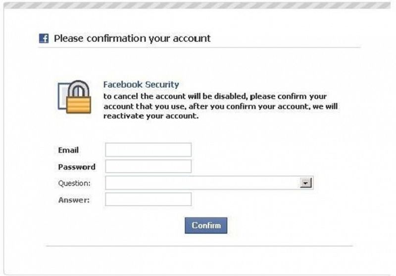 Nuevo fraude en Facebook para robar los datos