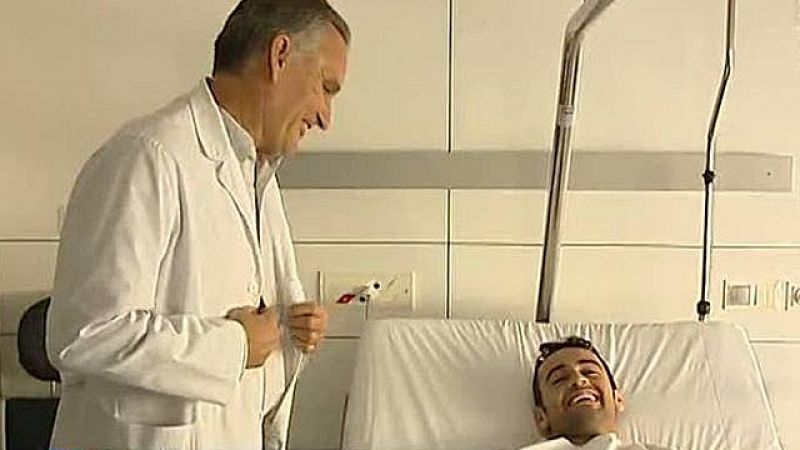 Héctor Barberá recibe el alta médica tras su intervención en la clavícula