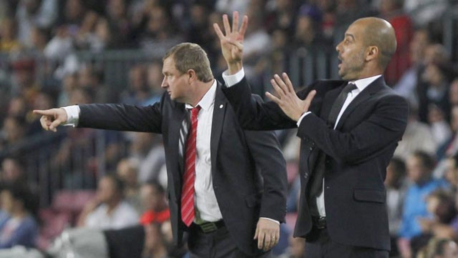 El entrenador del Barcelona Josep Guardiola ha ironizado sobre las preguntas acerca de la falta de gol de Messi en el choque contra el Viktoria Plzen. "La noticia es que Messi no marca, que por muchos años sea así", ha asegurado el técnico azulgrana,