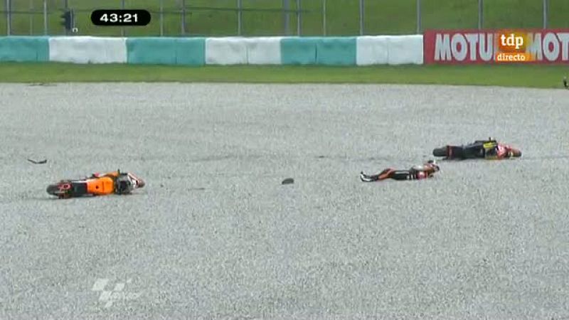 Nuevo susto de Marc Márquez en su estreno en Sepang